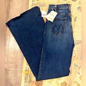 Mother Hustler Roller Heel Wide Leg Jean